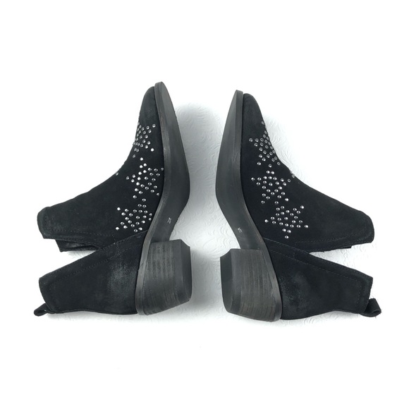 DIBA Other Wise ankle boots 7.5 black suede studs - Picture 5 of 7